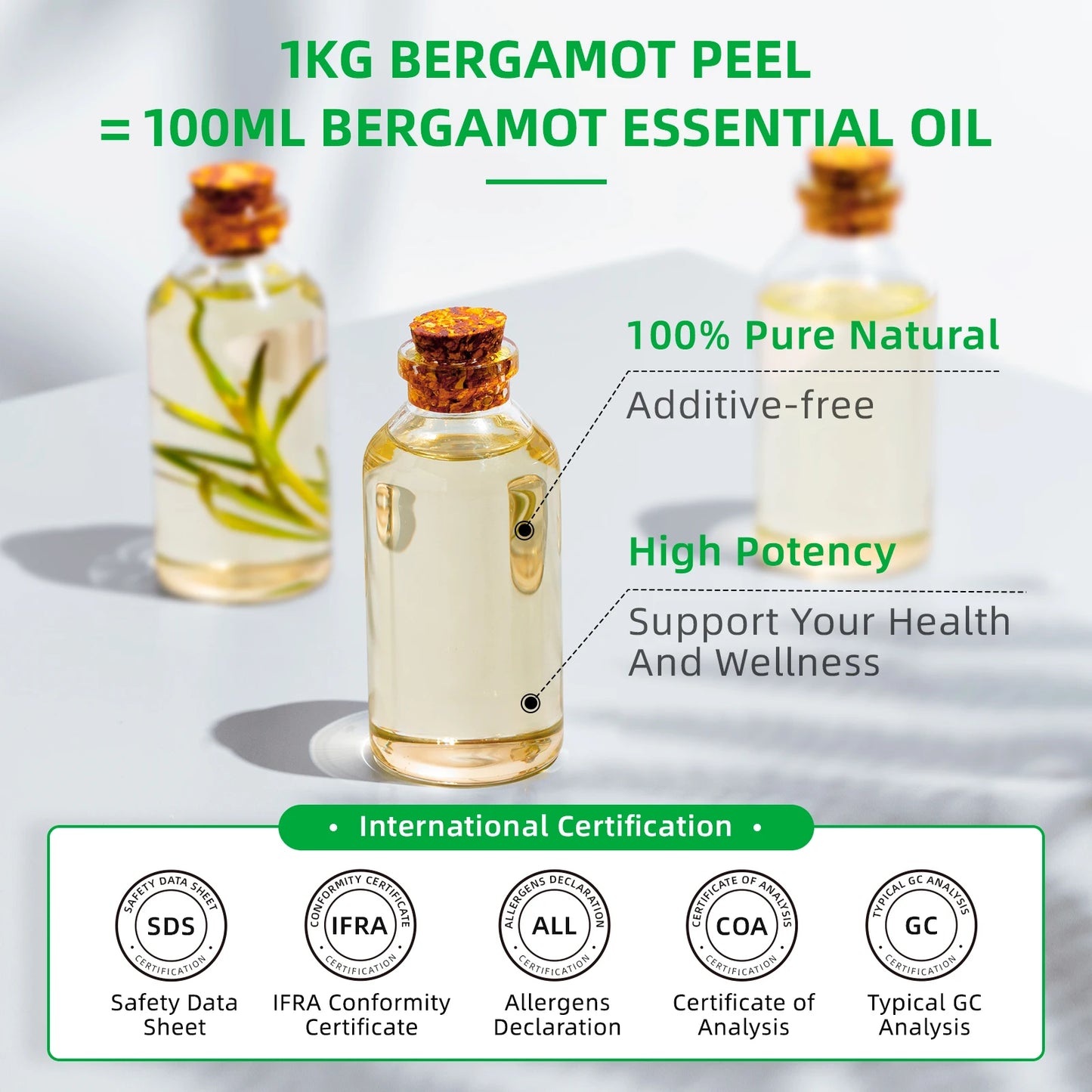 Bergamot Essential Oil,100% Pure Nature