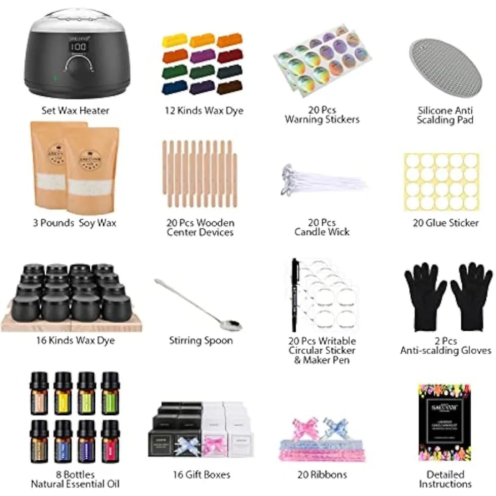 Candle Making Kit with Hot Plate