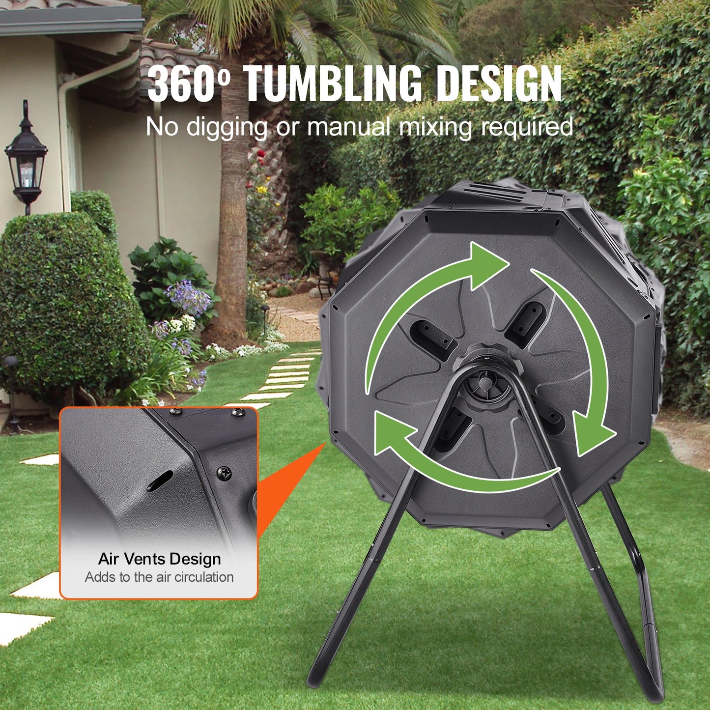 BPA Free Compost Bin Tumbler