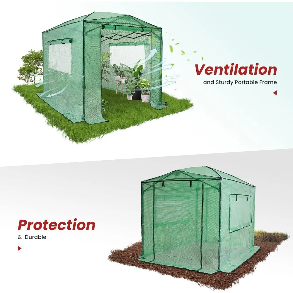 8'x12' Portable Pop-up Greenhouse