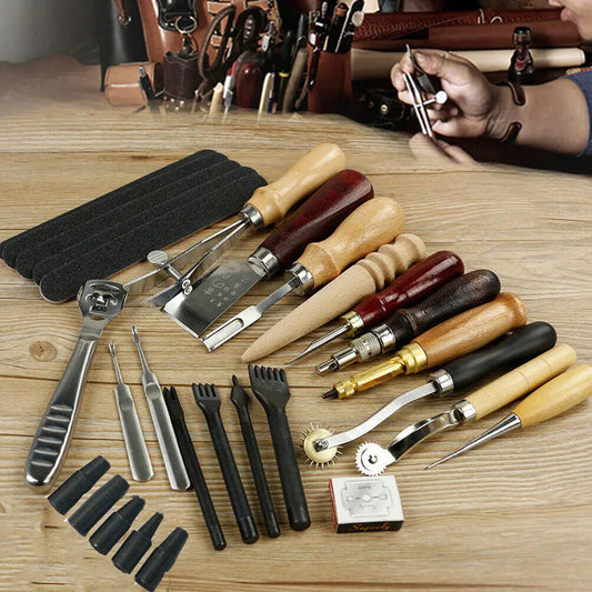 18 Pcs Professional Leather craft Tool Kit