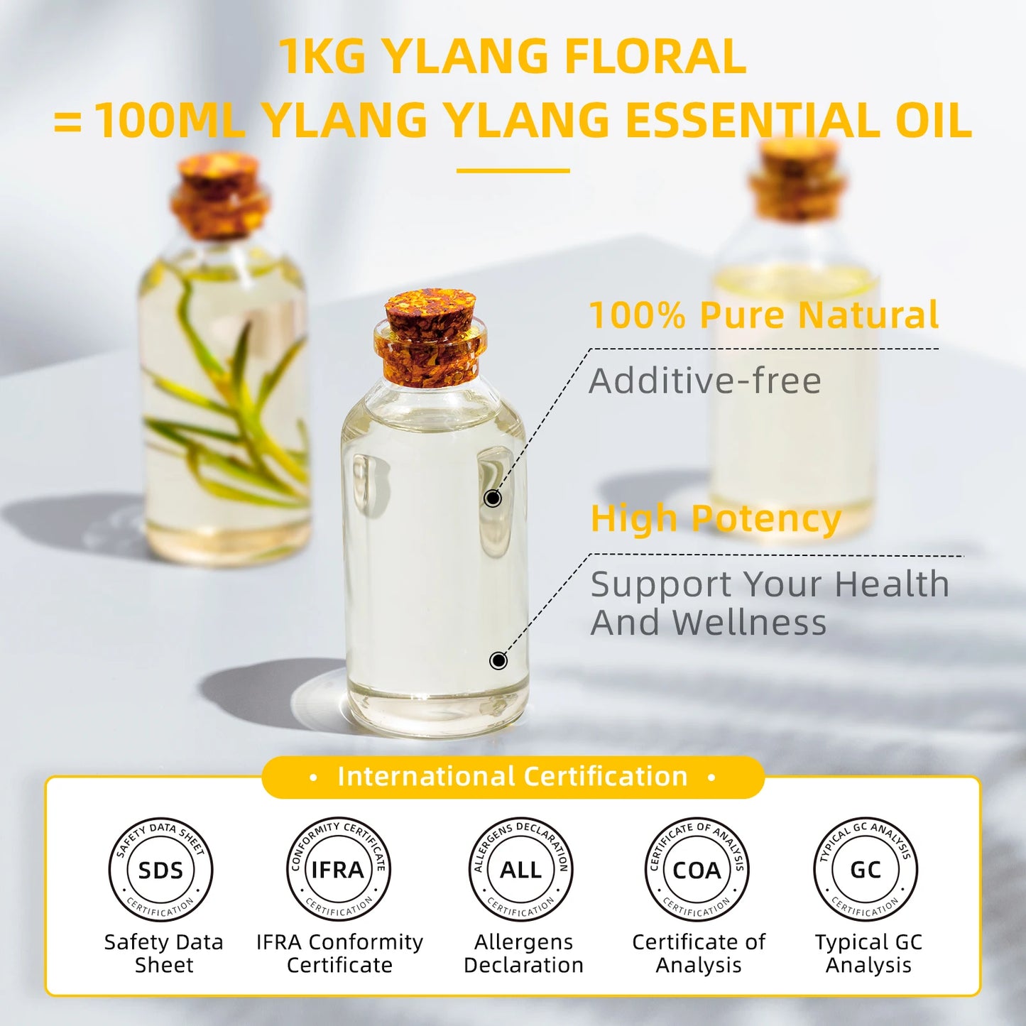 HIQILI 100ML Ylang Ylang Essential Oil