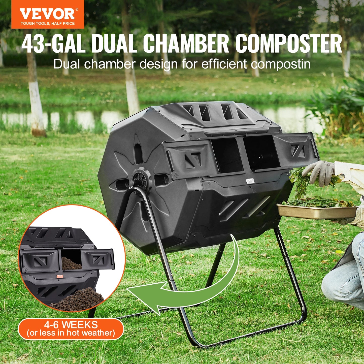 BPA Free Compost Bin Tumbler