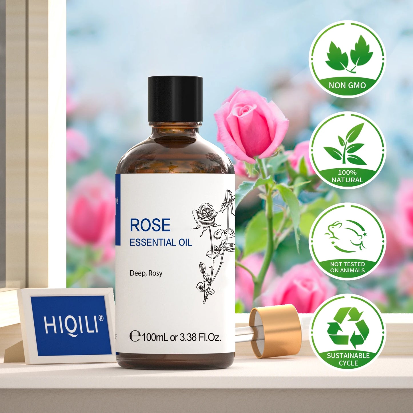 HIQILI 100ML Rose Essential Oil