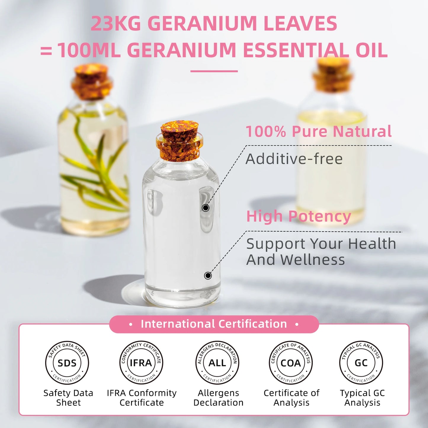 Geranium Essential Oils,100% Pure Nature