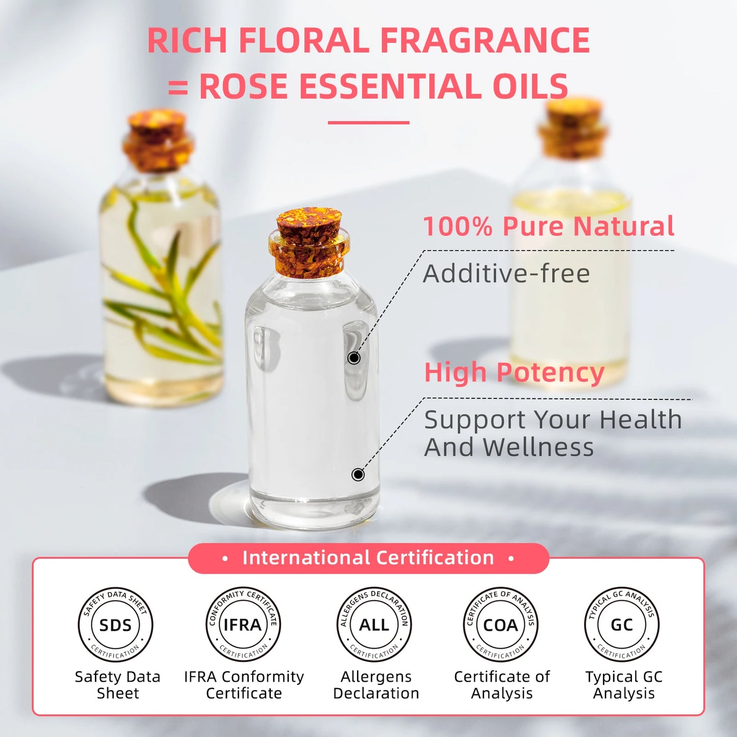 HIQILI 100ML Rose Essential Oil