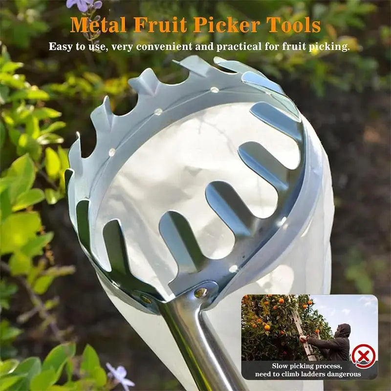 Fruit Picker With Telescopic Pole