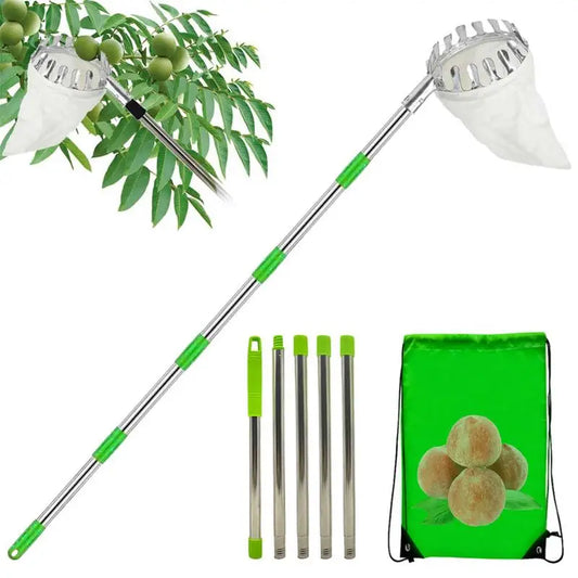 Fruit Picker With Telescopic Pole