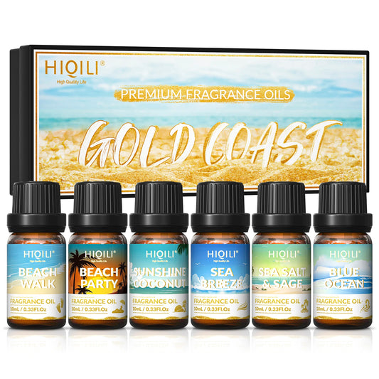 HIQILI Fragrance Oils Set-Gold Coast Theme