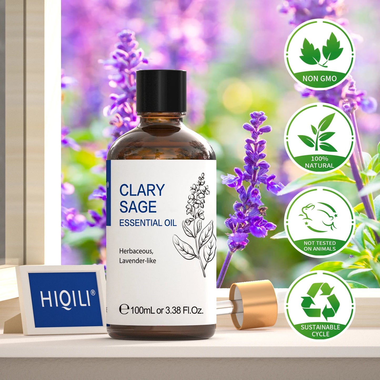 HIQILI 100ML Clary Sage Essential Oil