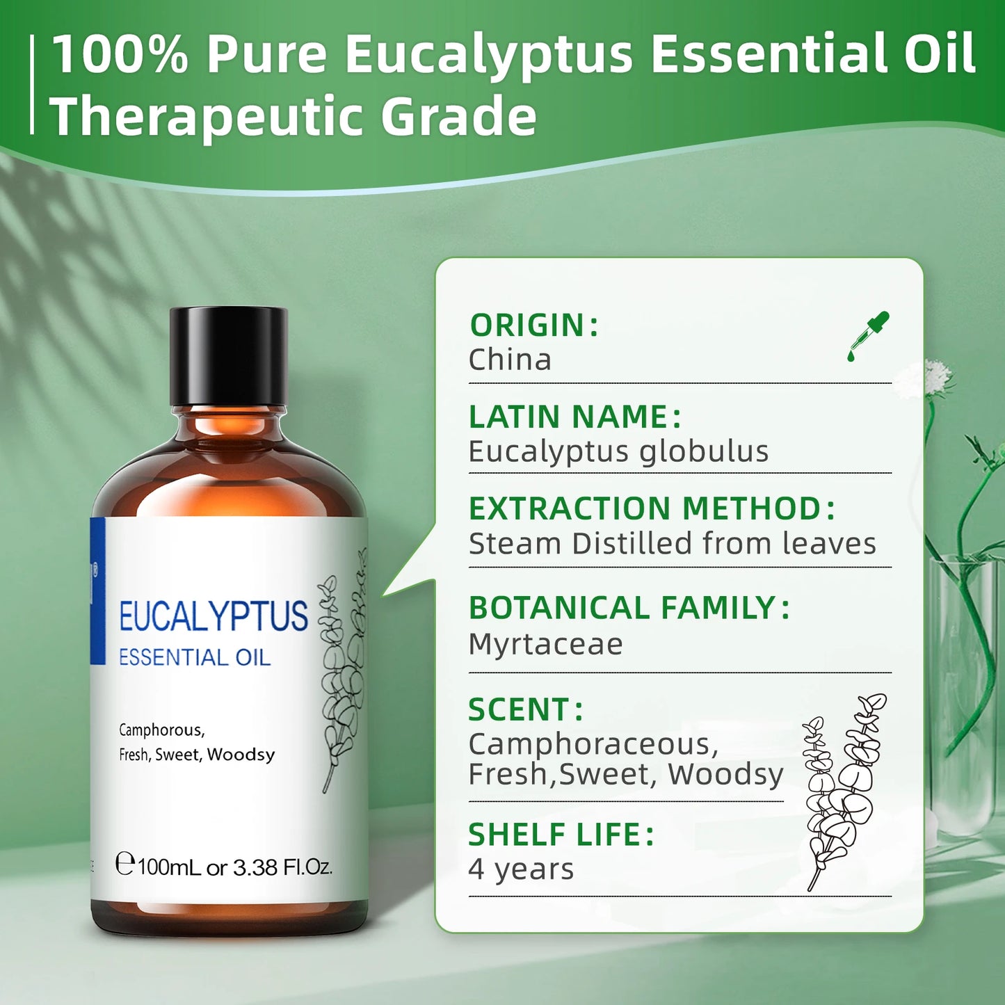 HIQILI 100ML Eucalyptus Essential Oil